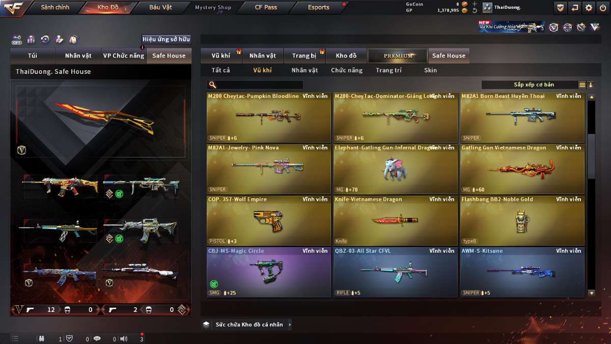 shop acc cf uy tin gia re
